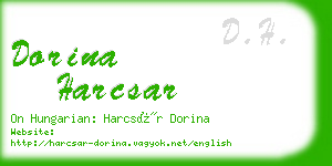 dorina harcsar business card
